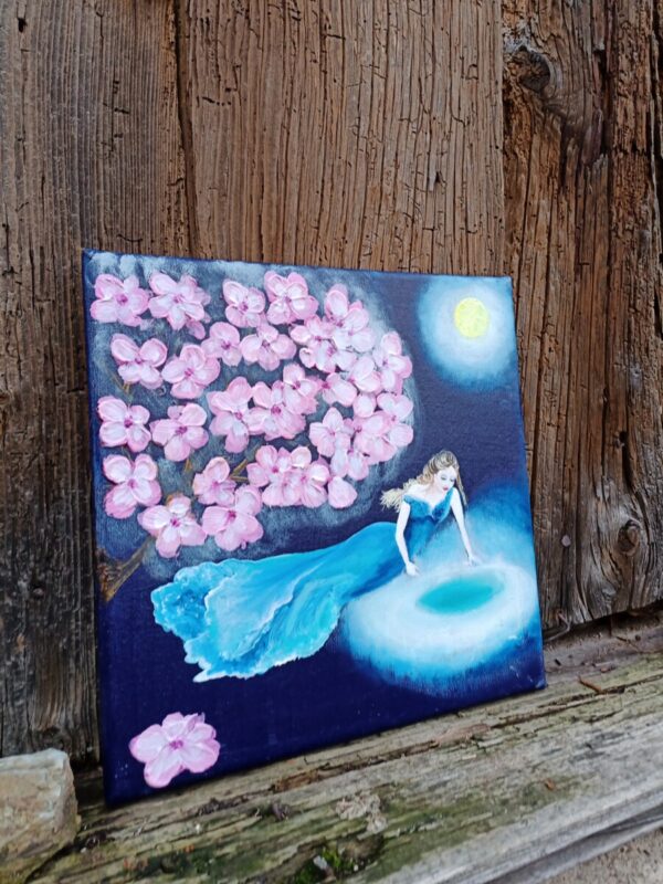 ŽENSKÁ MYSTIKA 30x30cm, originál olej - Image 3